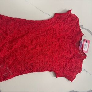 Edikted red Lace Top